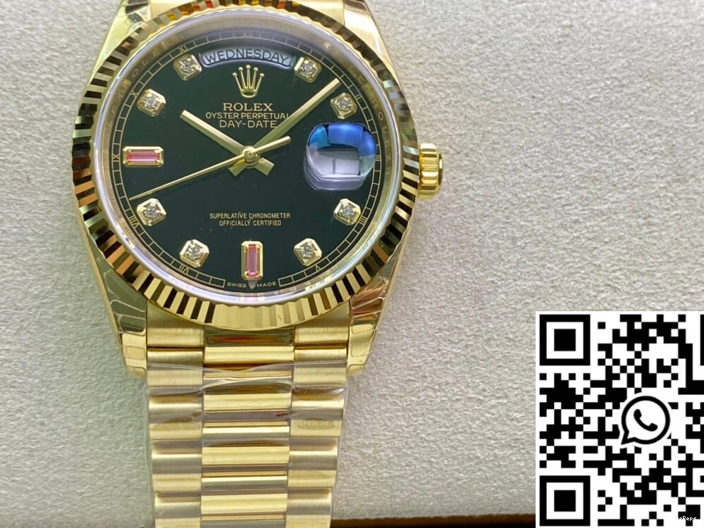 Yellow Rolex Gold EW 118208 Day Factory Date 0317